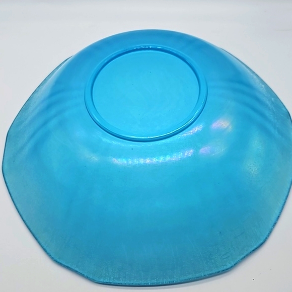 Blue Glass Console Bowl 10" diameter - Picture 4 of 11